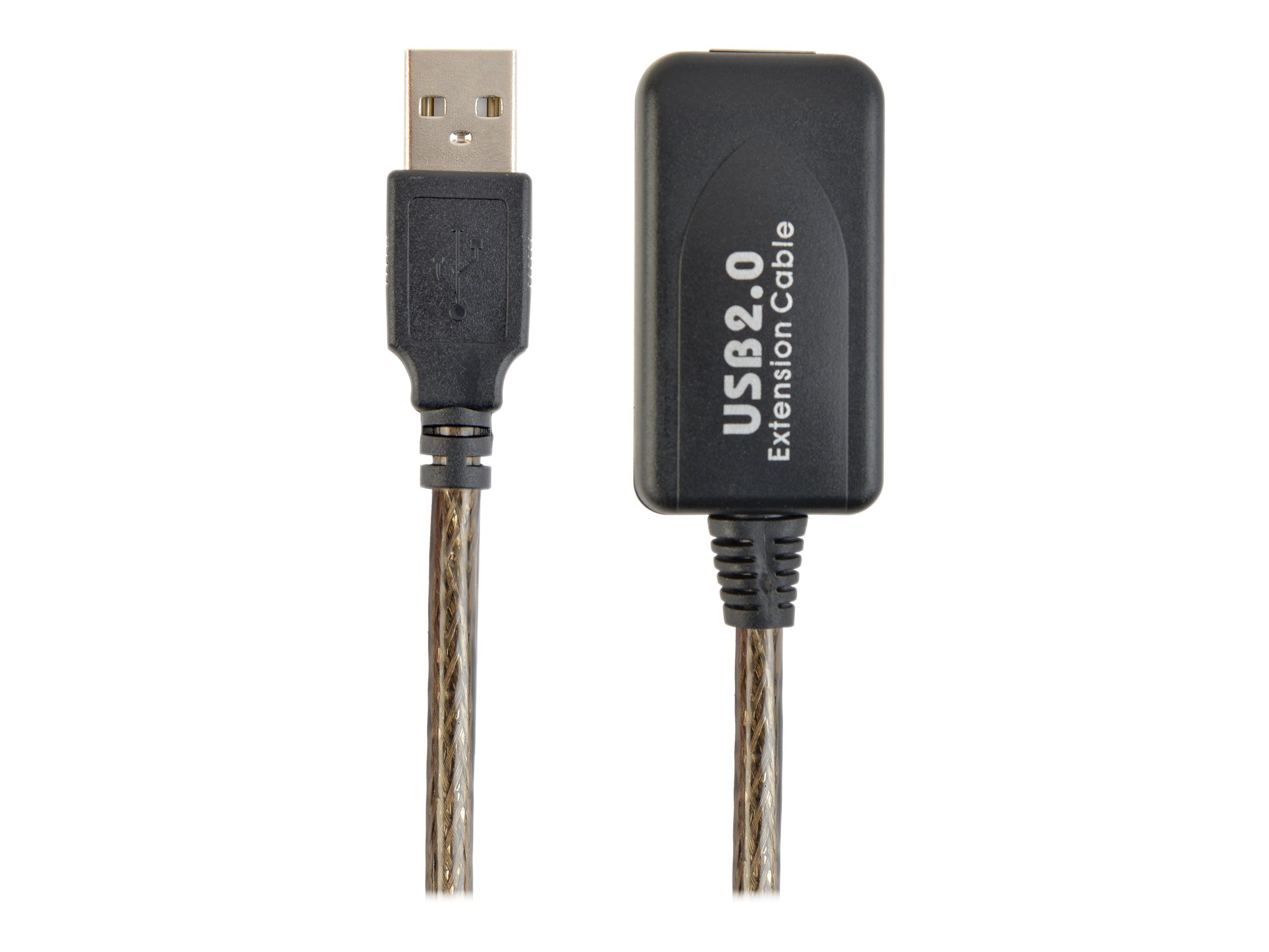 USB forlænger kabel 10 m - Gembird USB-A han til USB-A hun, USB 2.0, sort