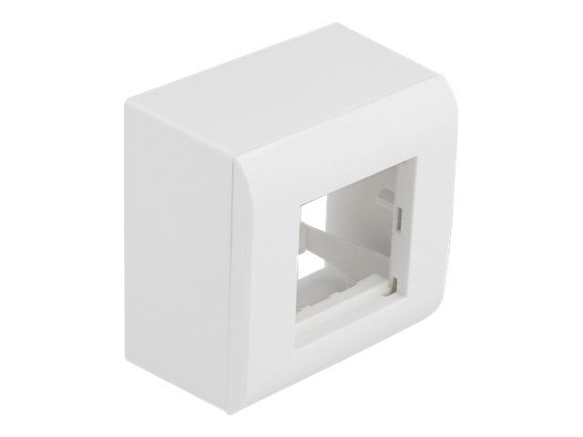 DeLOCK Surfacemounted Housing  Easy 45 Modules 82 x 82 mm white