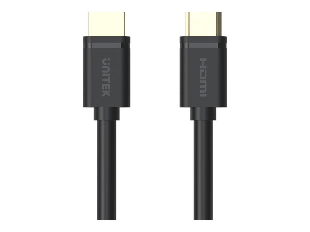 Unitek HDMI-kabel med Ethernet 2m Sort