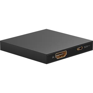 HDMI Splitter 1 to 2 (4K @ 30 Hz), black - splits 1x HDMI input signal into 2x HDMI output