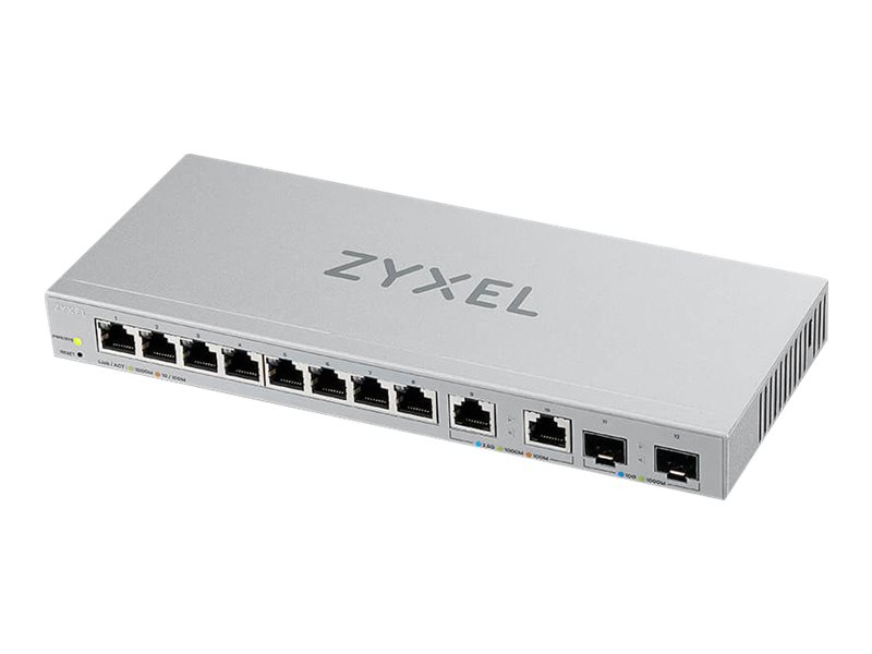 Zyxel Xgs1210-12 8x1gbe 2x2.5gbe 2x10gbe Sfp+ Managed Switch