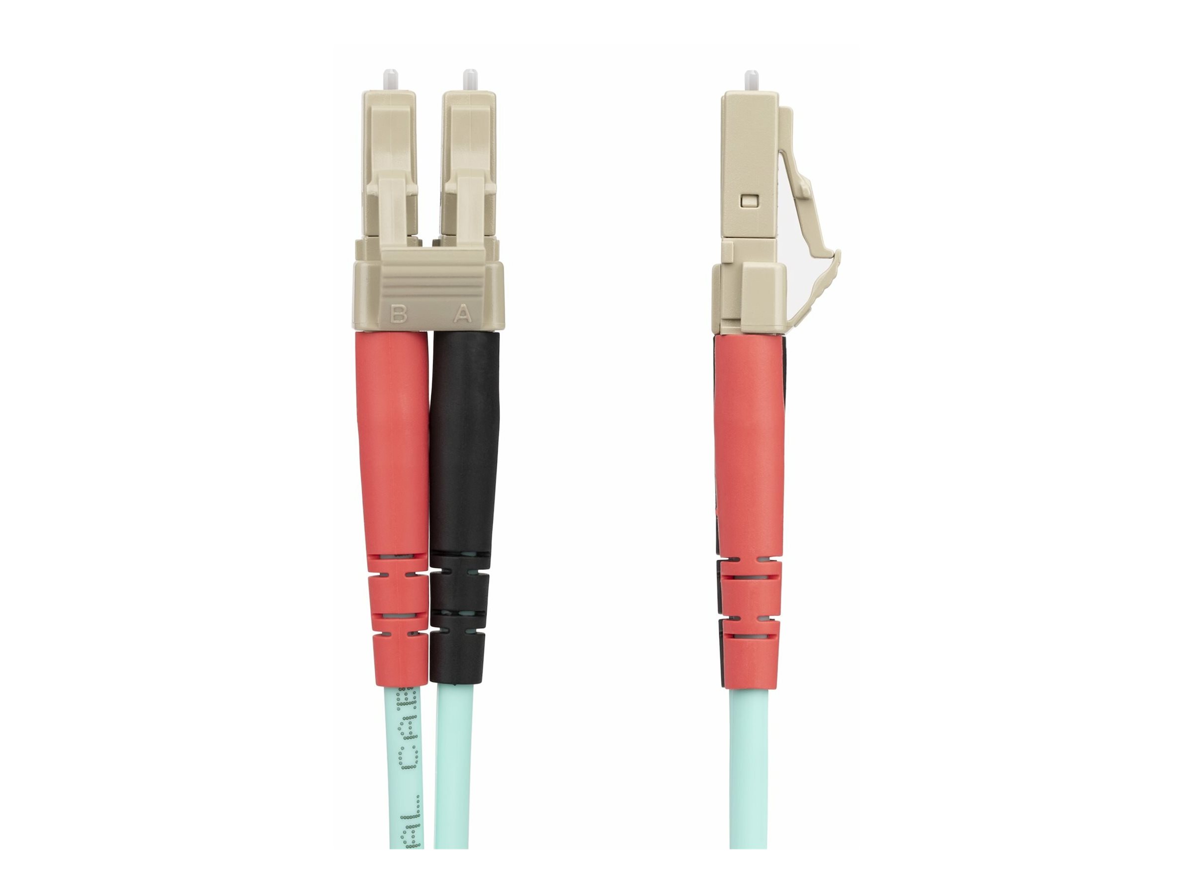 StarTech.com 25m (82ft) LC/UPC to LC/UPC OM4 Multimode Fiber Optic Cable - patch cable - 25 m - aqua - Blå - 25m