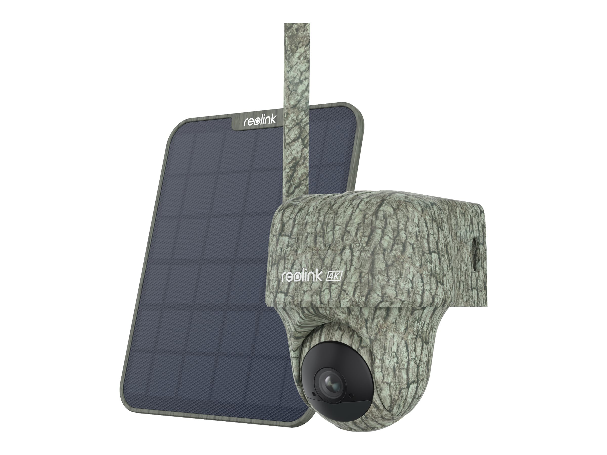 Reolink Go Series G450 4G Wildkamera mit Solar Panel 2 8MP (3840x2160), Akku-/Solarbetrieb, IP64-Wetterschutz, 360° Rundumsicht, Erkennung von Tieren