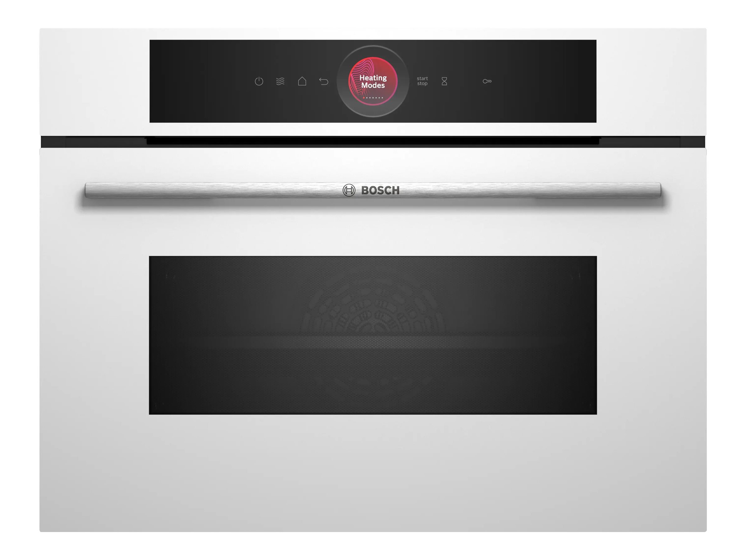 Bosch Serie | 8 CMG7241W1 - Kombinationsovn - til indbygning - Wi-Fi - niche - bredde: 56 cm - dybde: 55 cm - højde: 45 cm - med selv-rengøring - hvid