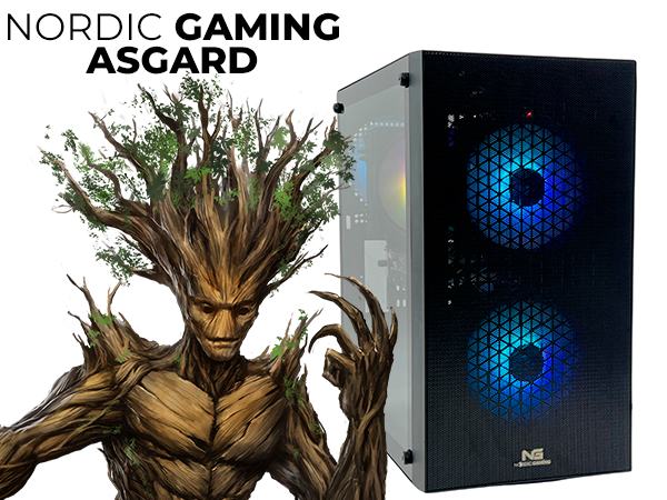 Nordic Gaming Asgard Yggdrasil V3 Gaming PC | Ryzen 7 16GB RX 7600 1TB