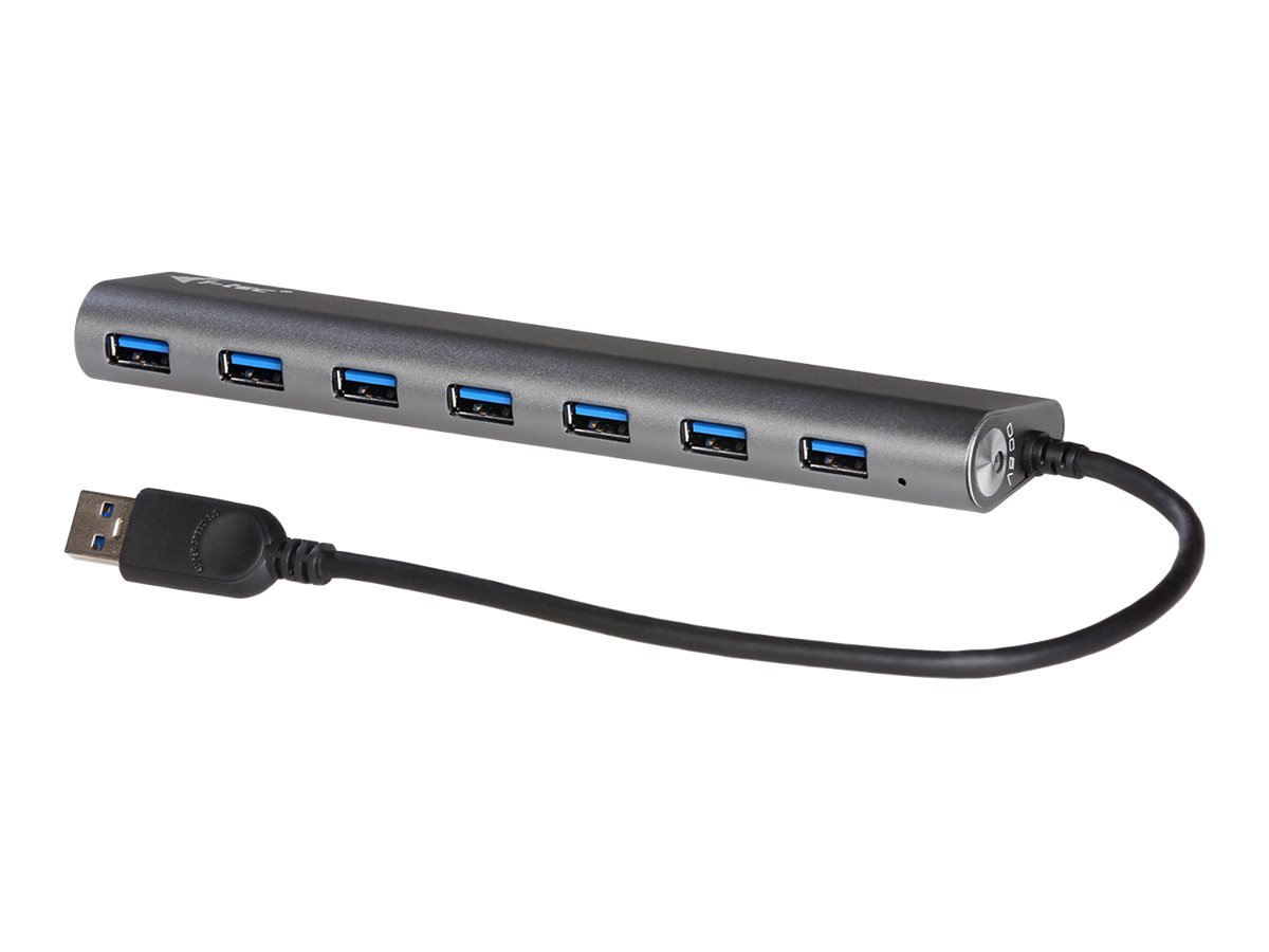 USB hub i-Tec U3HUB778 - 7 porte, USB 3.0, sølv/sort