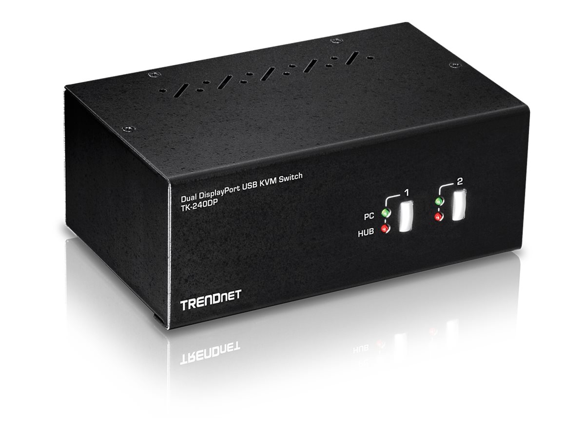 TRENDnet TK-240DP - KVM / audio / USB switch - 2 ports
