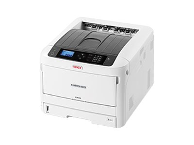 OKI C824dn - Printer - farve - Duplex - LED - A3 - 1200 x 600 dpi - op til 26 spm (mono) / op til 26 spm (farve) - kapacitet: 400 ark - USB 2.0, Gigabit LAN, USB 2.0 vært