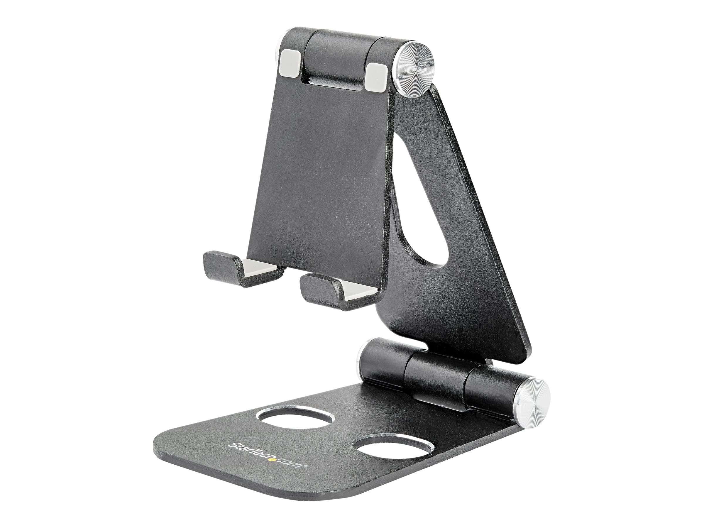StarTech.com Phone and Tablet Stand - Foldable Universal Mobile Device Holder - Smartphones/Tablets - Adjustable Cell Phone Stand for Desk