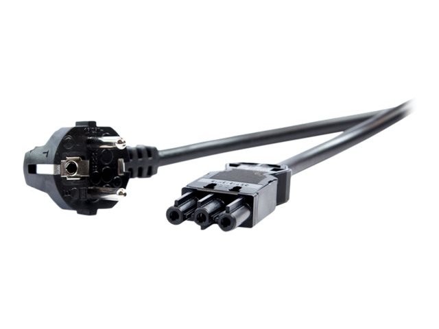 Bachmann Strøm CEE 7/4 (male) - Strøm GST18i3 (female) Sort Strømkabel