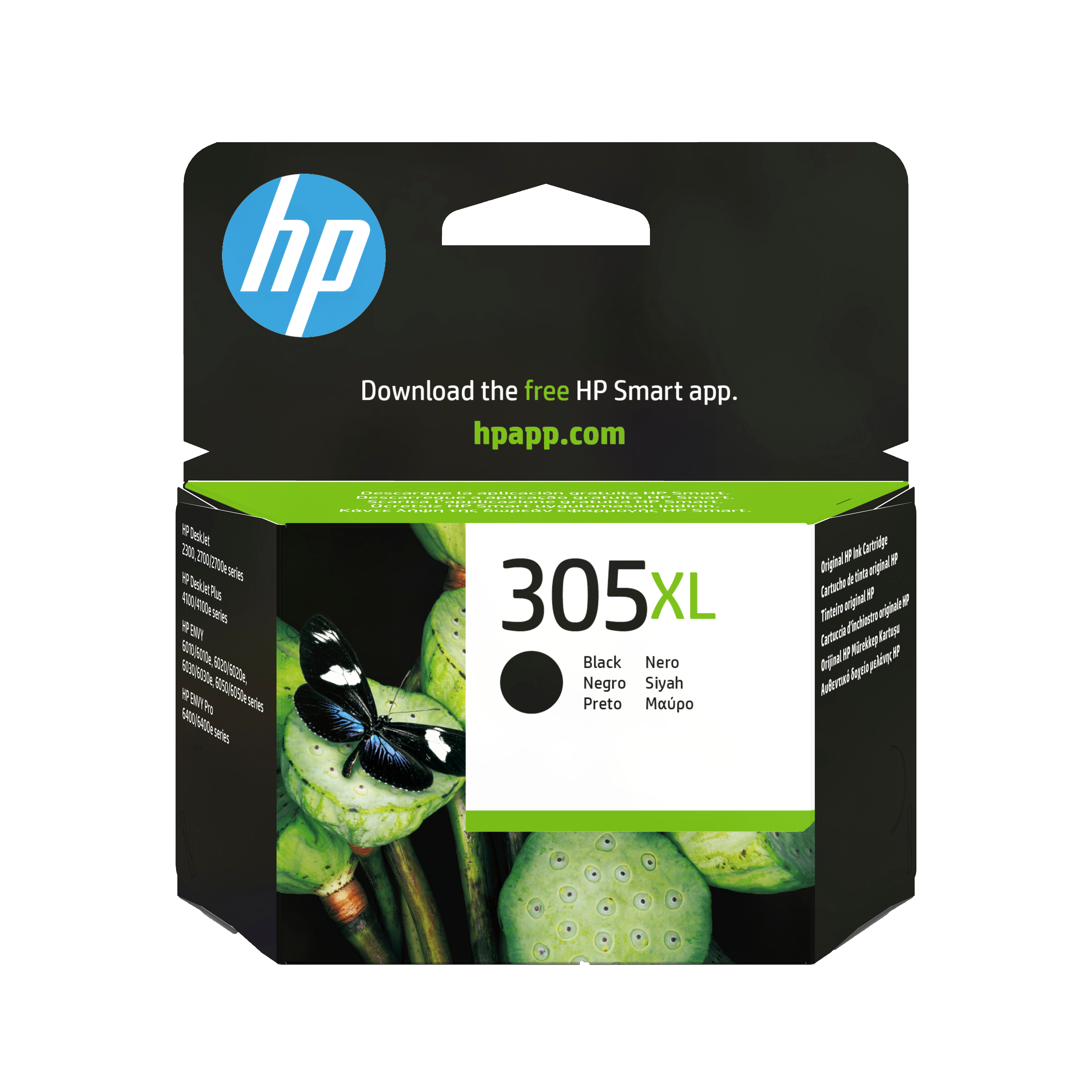 HP 305XL Pigmenteret sort 240 sider Blæk 3YM62AE#301