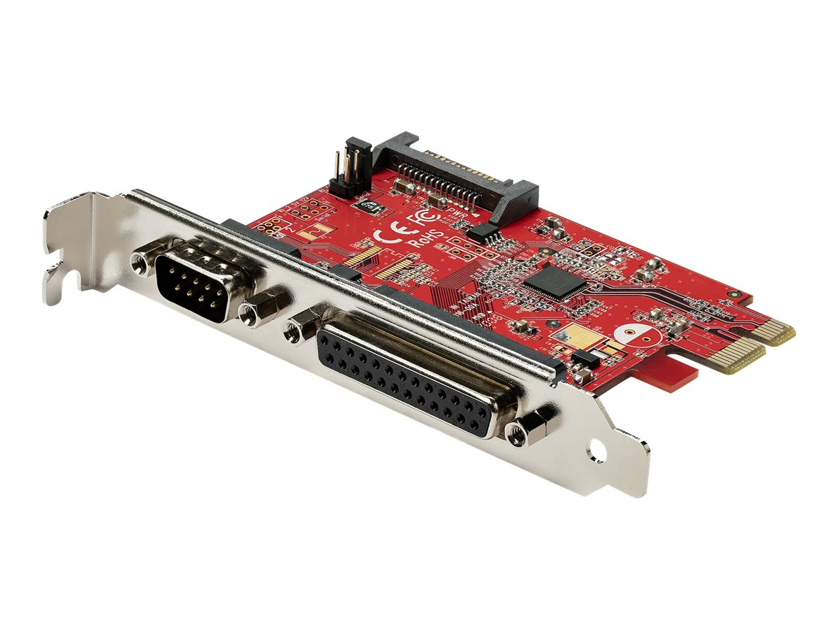 StarTech.com PEX1S1P950 PCIe Card with Serial and Parallel Port - PCI Express Combo Adapter Card with 1x DB25 Parallel Port & 1x RS232 Serial Port