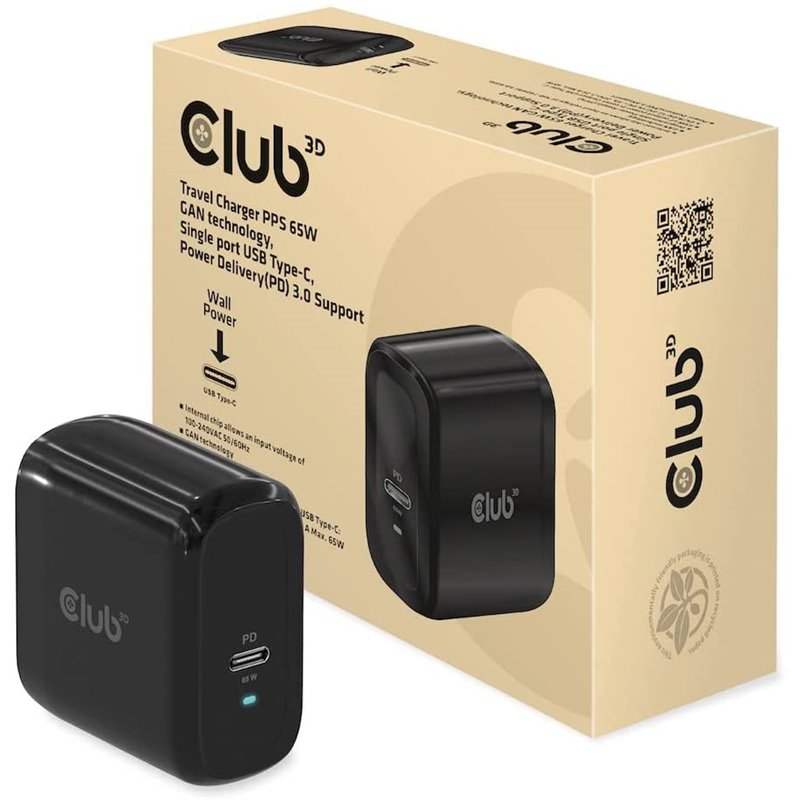 Club 3D CAC-1905 - power adapter - 65 Watt