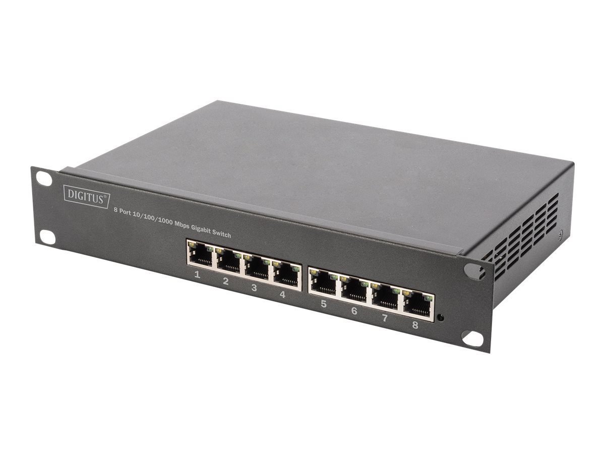 DIGITUS DN-95331 - switch - 8 ports - Managed - rack-mountable