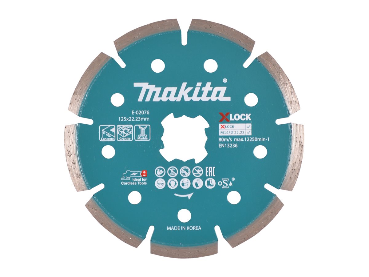 Makita - Diamantskæreskive - for beton, marmor, granit - 125 mm - for Makita GA041GM201 XGT GA041GZ