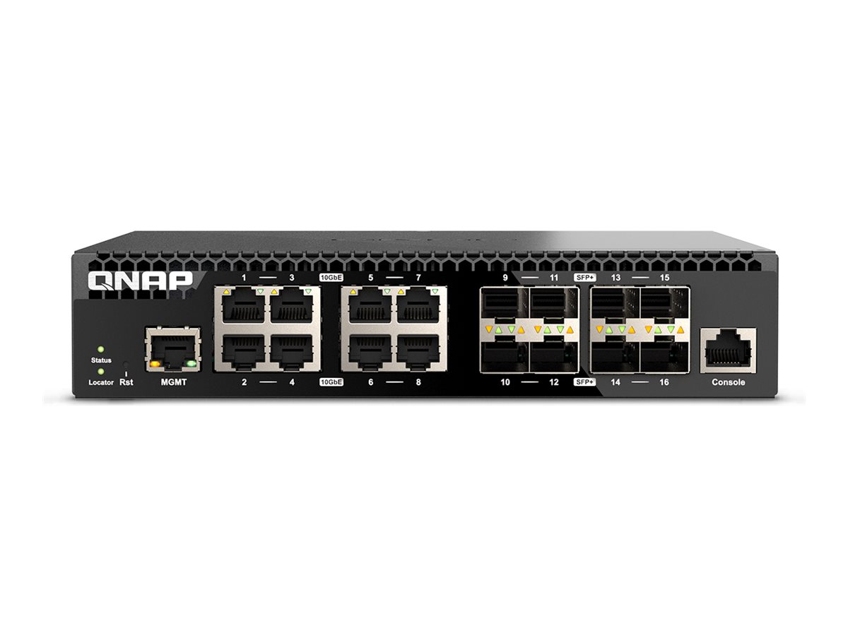 Qnap Qsw-m3216r-8s8t Netværksswitch Administreret L2/l3 10g Ethernet (100/1000/10000) 1u Sort