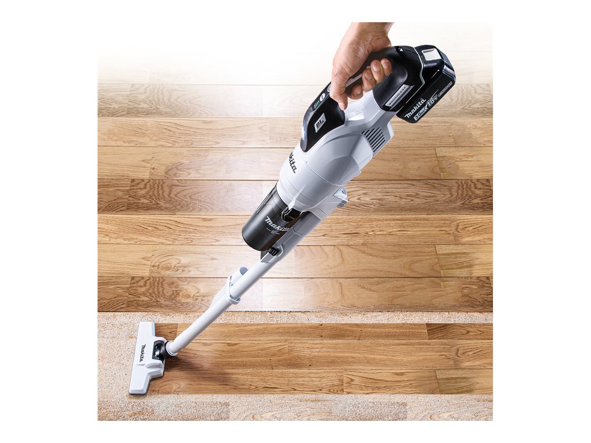 Makita DCL286FZW - Støvsuger - pind/håndholdt (2-i-1) - uden pose - ledningsfri - intet batteri, ingen oplader