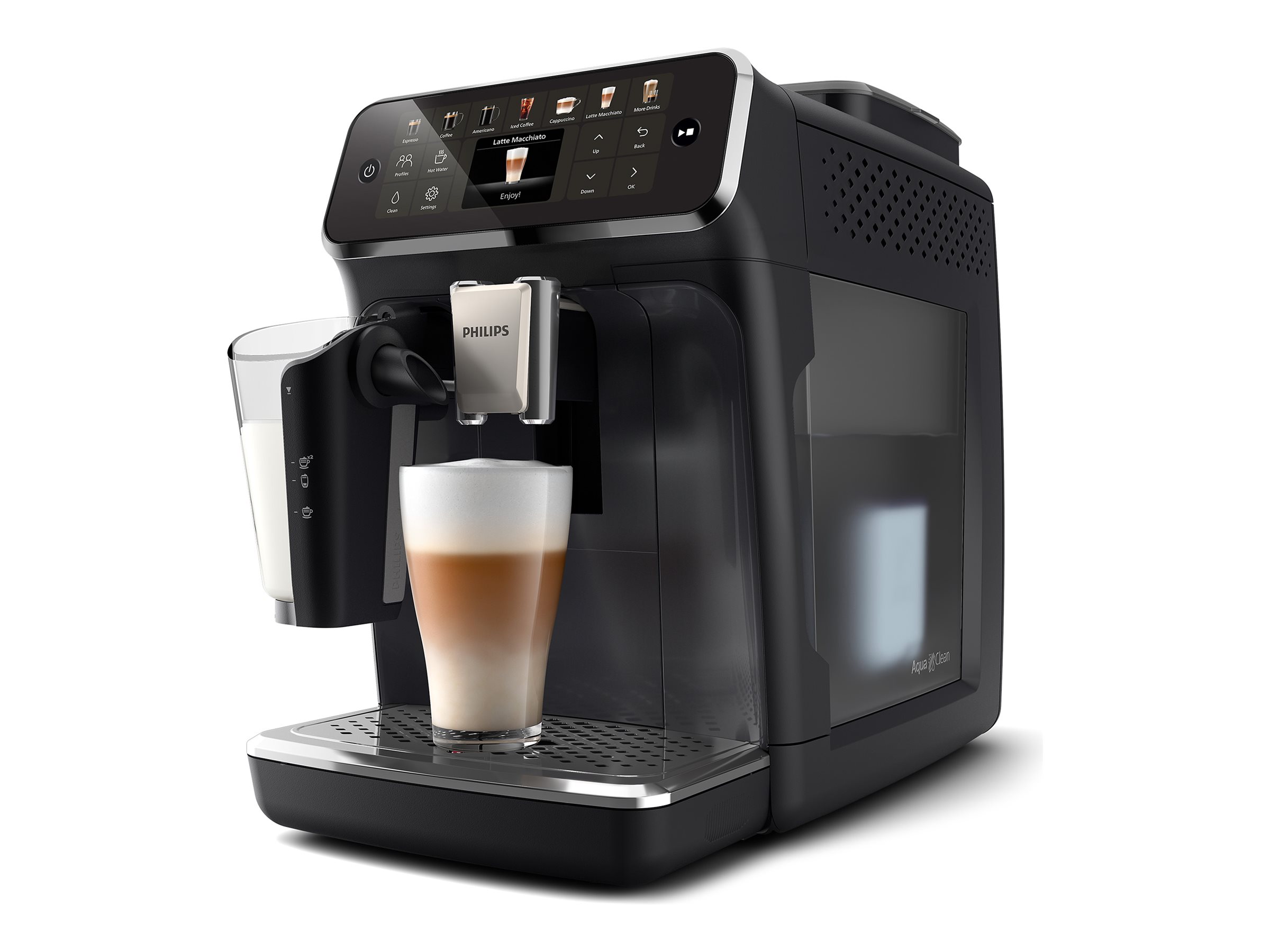 Philips Series 4400 EP4441 - automatic coffee machine with milk frother - 15 bar - black
