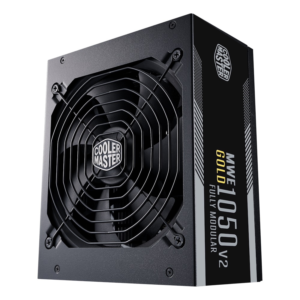 Cooler Master MWE Gold V2 1050 - Strømforsyning (intern) - ATX12V 3.1/ EPS12V - 80 PLUS Gold - AC 100-240 V - 1050 Watt - aktiv PFC - Europa