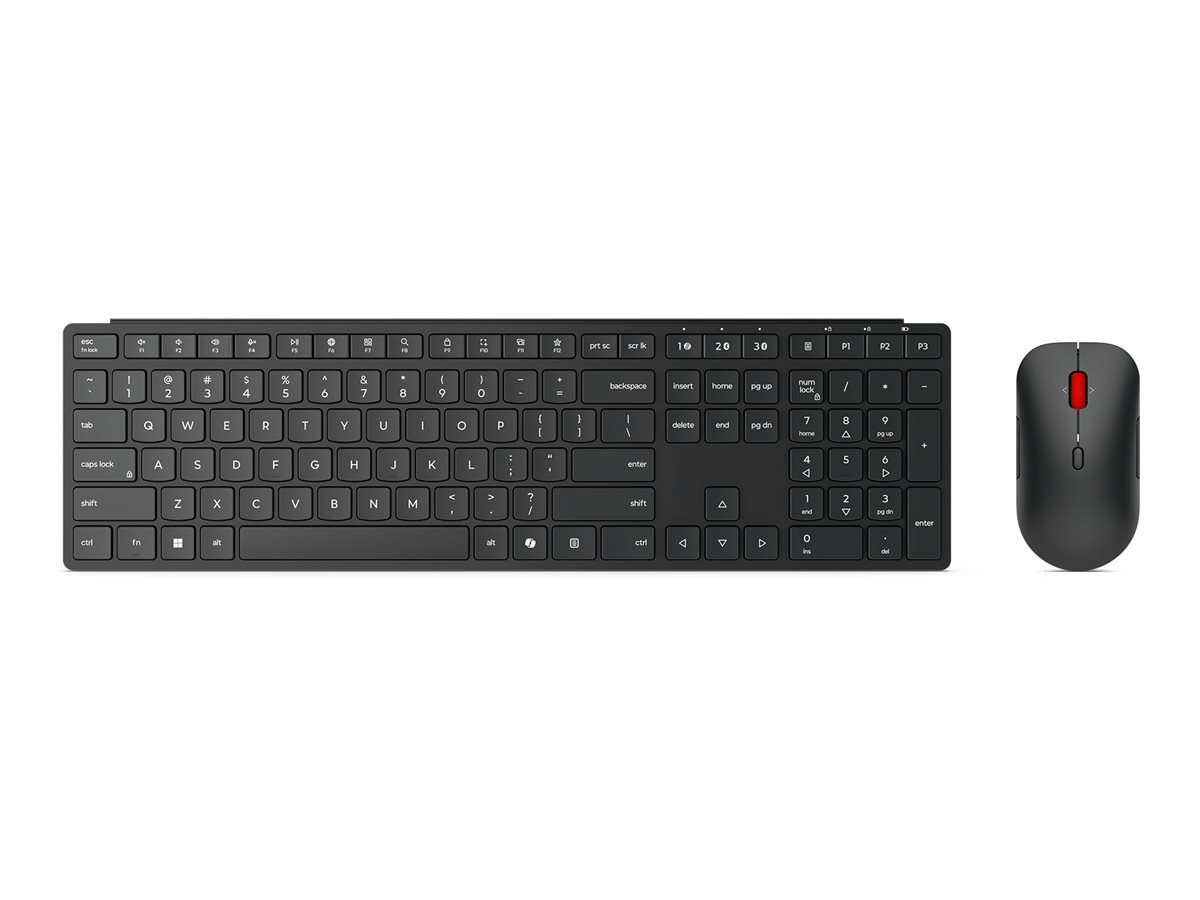 Lenovo Pro Combo 6000 Sæt med mus og tastatur Trådløs Tysk