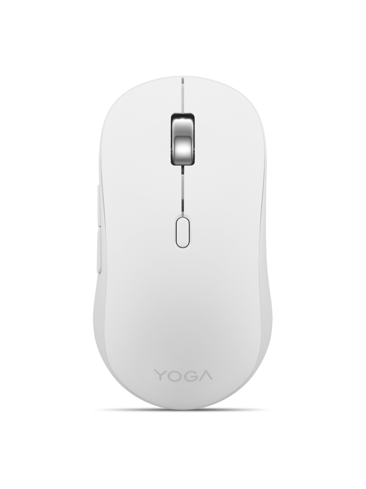 Lenovo Yoga - mouse - Bluetooth 5.3 - seashell - Mus - Optisk - 8 knapper - Hvid