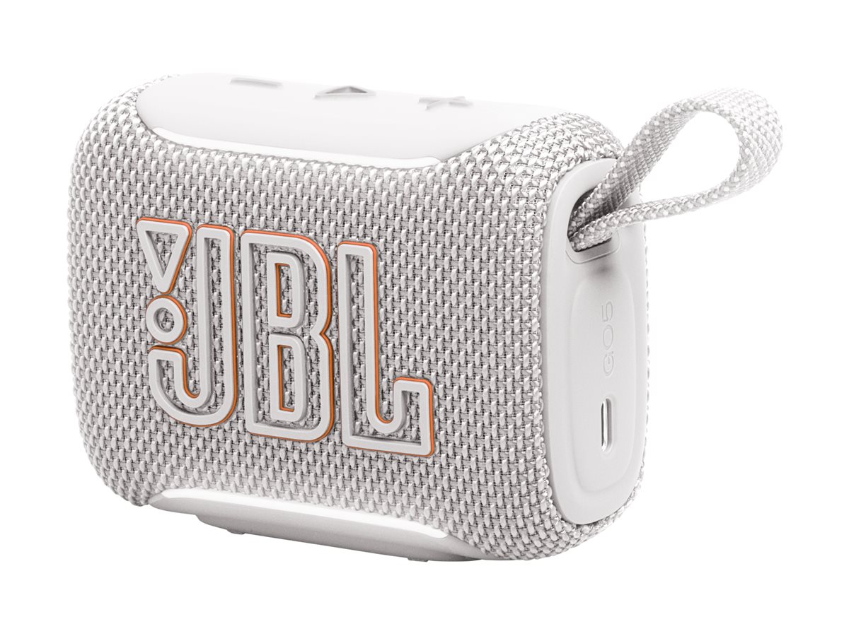 JBL Go 5 - Højttaler - til transportabel brug - trådløs - Bluetooth - App-kontrolleret - 4.8 Watt - hvid