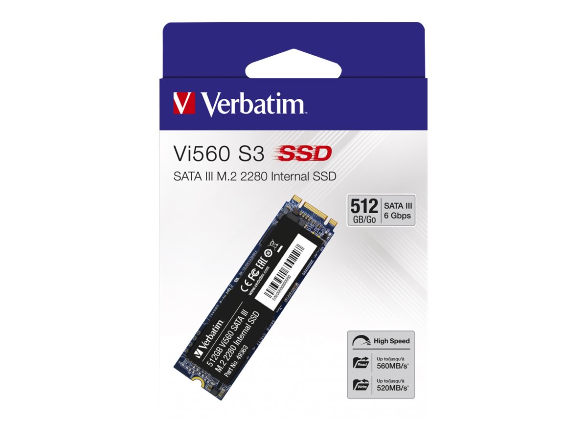 Verbatim Vi560 S3 SSD - 512GB - SATA-600 - M.2 2280