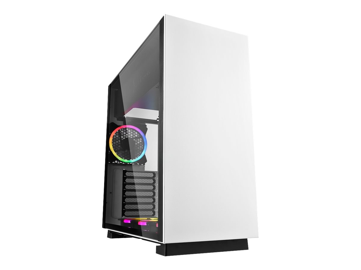 Sharkoon PURE STEEL white RGB ATX Kabinet - GEEKD.dk