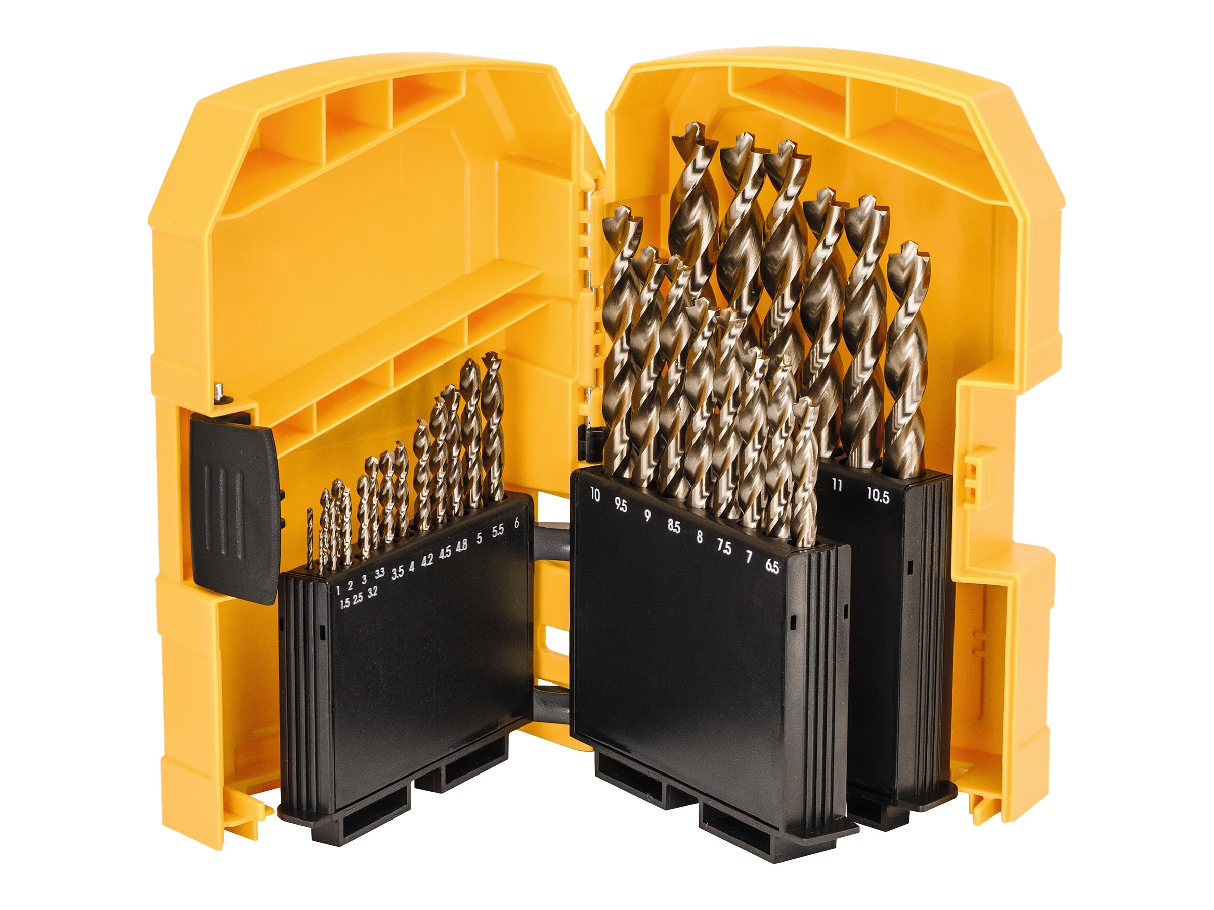 DeWALT Extreme INDUSTRIAL COBALT DT4957-QZ - Borebitsæt - for metal, stå - 29 stykker - 3-flad skaft