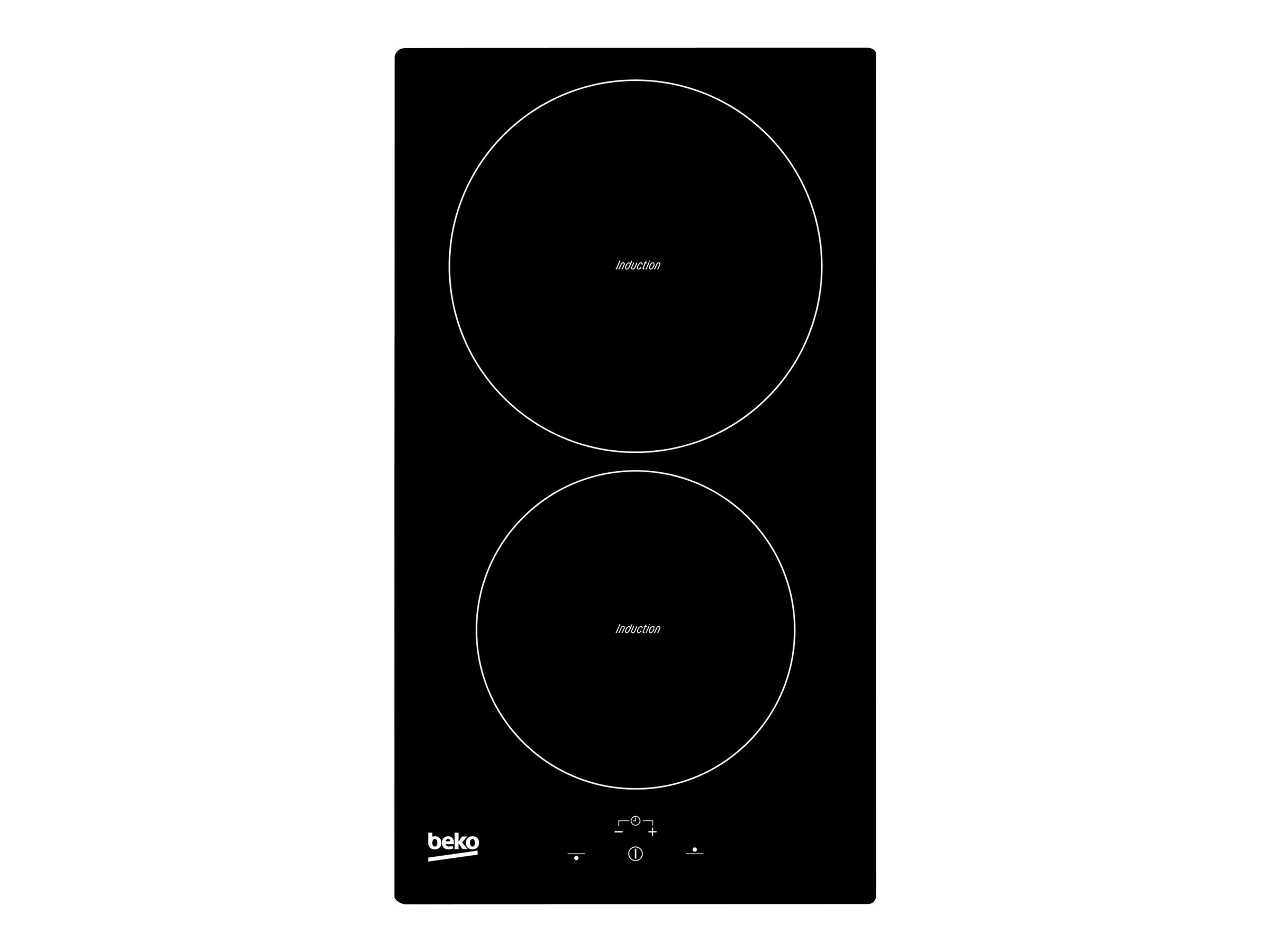 Beko HDMI32400DT - Induktions kogeplade - 2 plader - Niche - bredde: 26.8 cm - dybde: 49 cm - sort