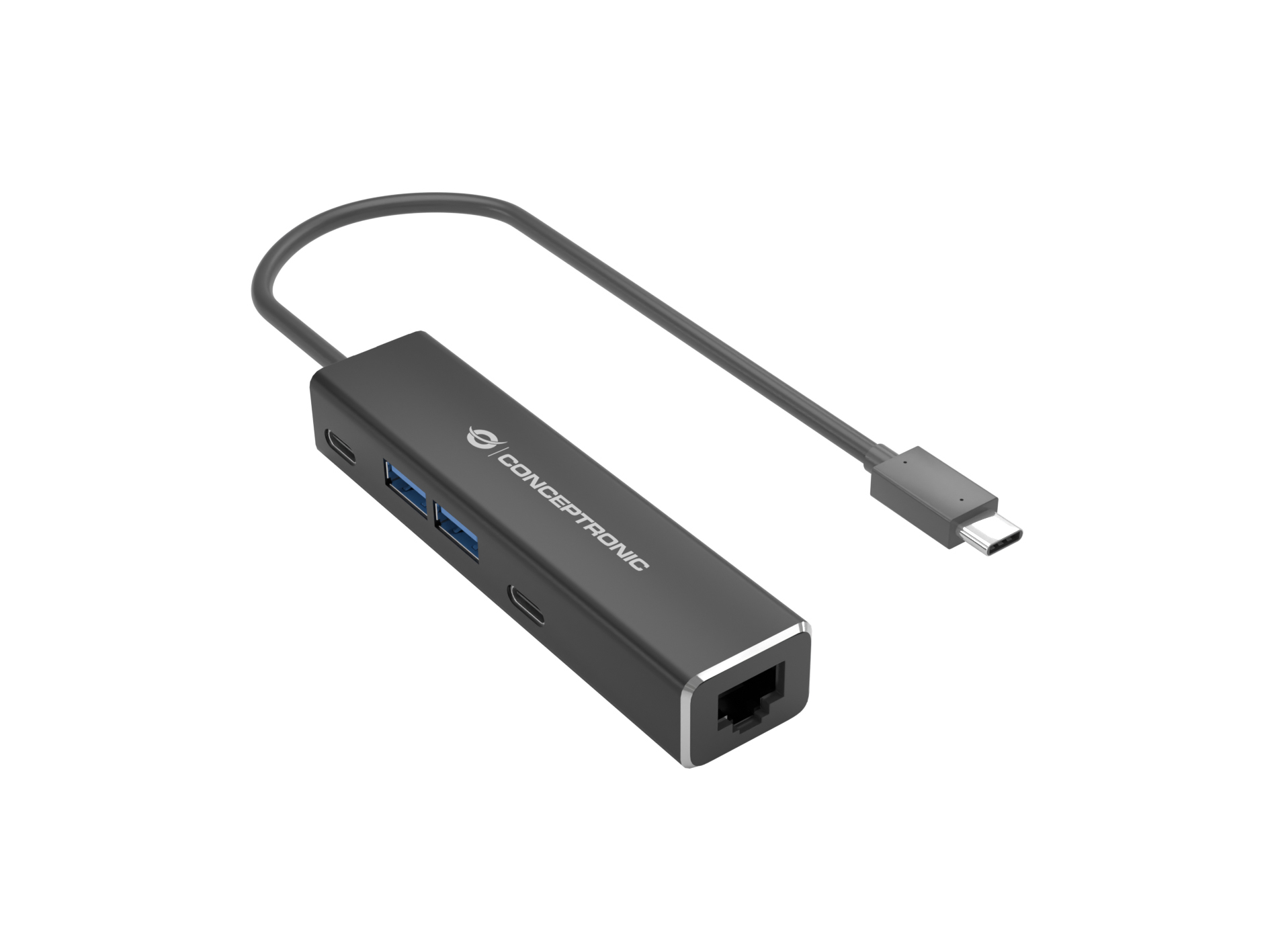 Conceptronic ABBY13B dockingstation Ledningsført USB 3.2 Gen 1 (3.1 Gen 1) Type-C Grå