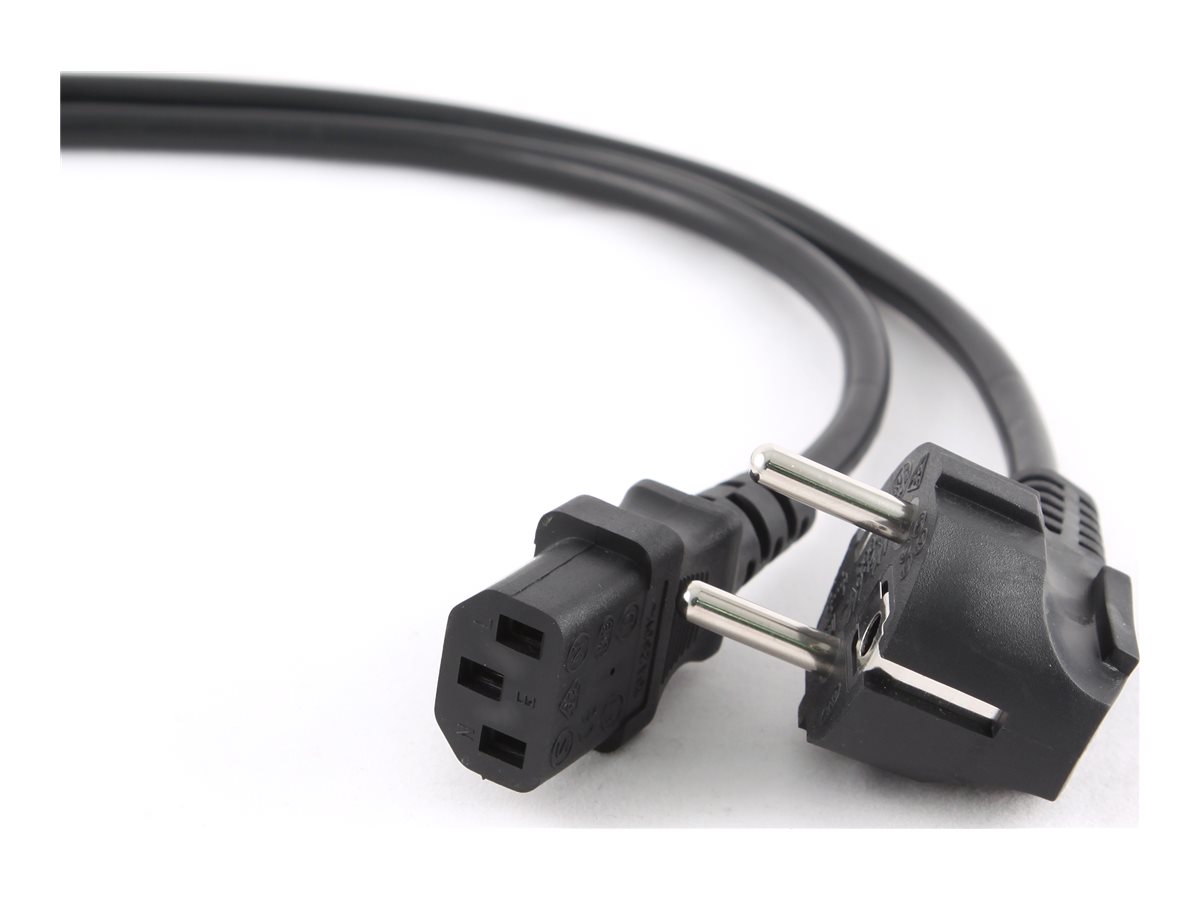 Cablexpert Strømkabel 1m Sort