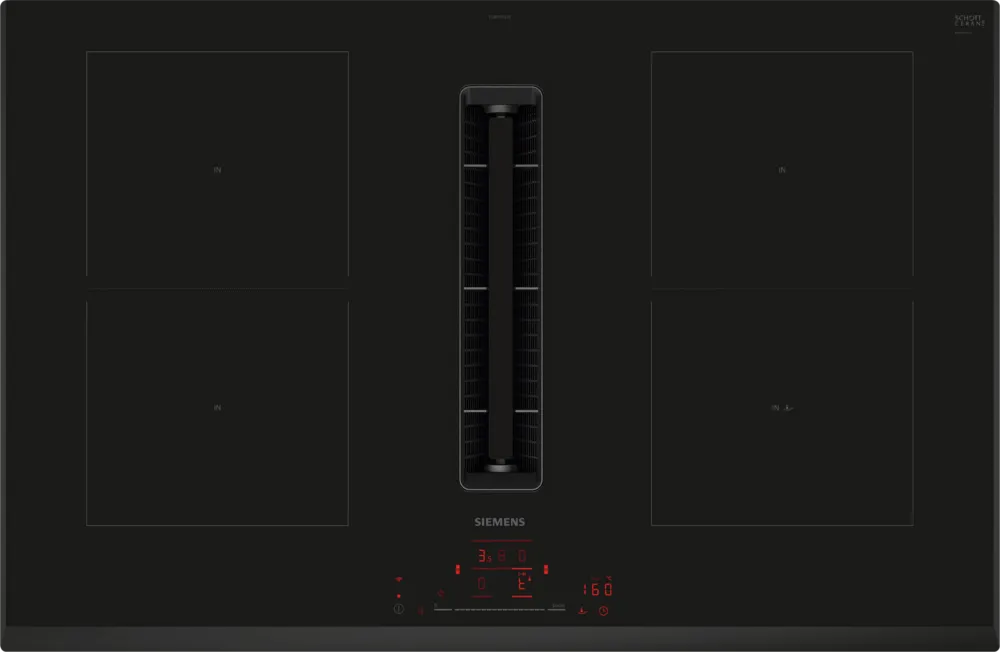 Siemens iQ500 ED851HQ26E, Sort, Indbygget, 80 cm, Zone induktionskogeplade, Glas, 4 zone(s)
