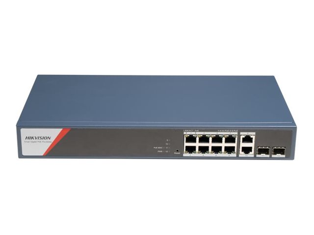 Hikvision Smart Managed Series DS-3E1512HP-SI-8P2T2F Switch 8-porte Gigabit Ethernet PoE++