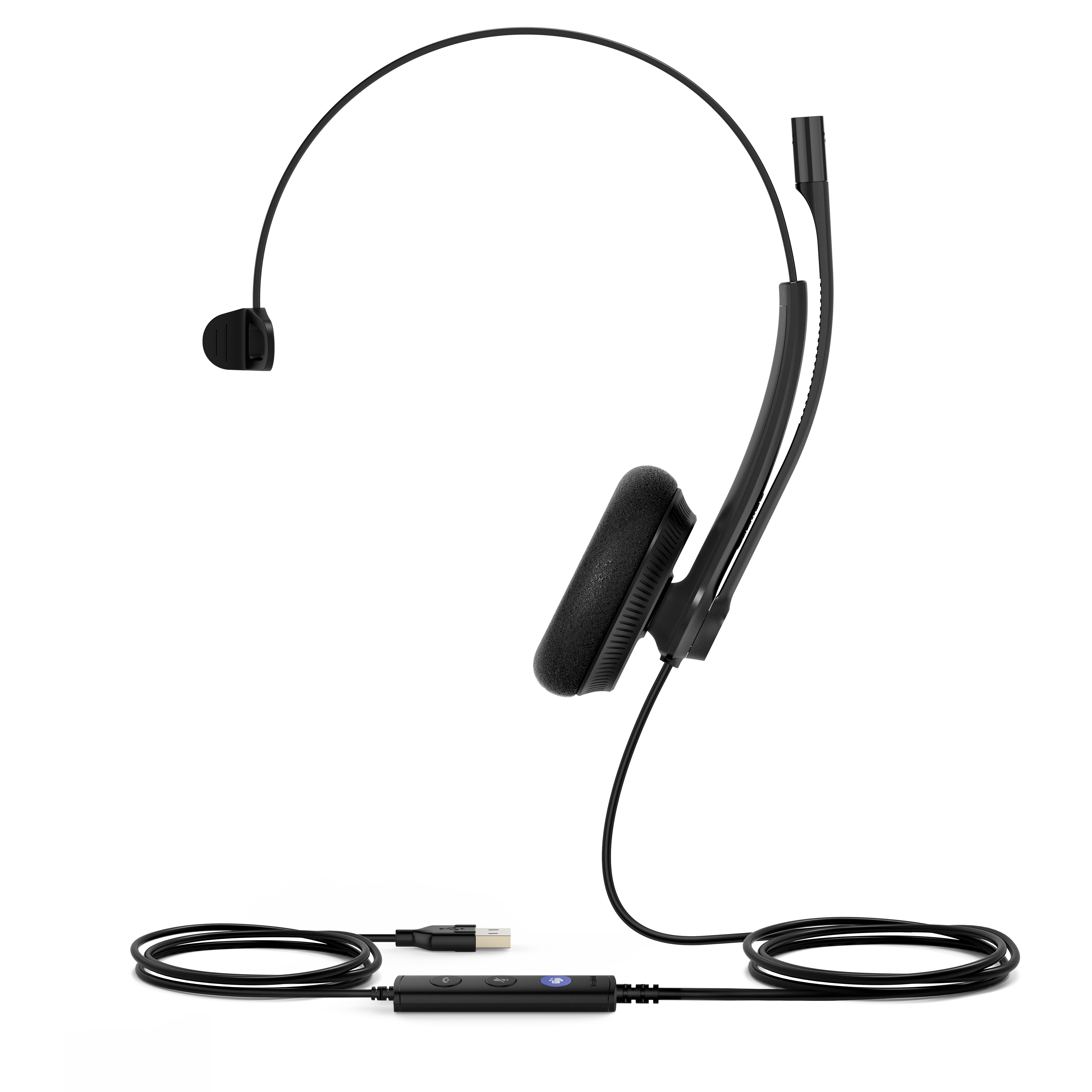 Yealink UH34 Lite Mono Teams Kablet Hovedtelefoner Sort