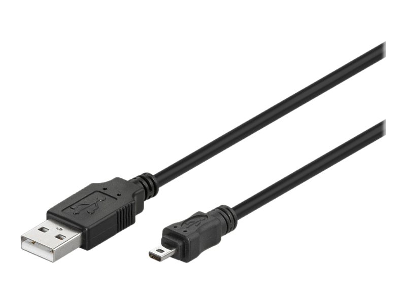 Pro USB-A <-> USB Mini-B (8-pin) - 1.8m - Sort