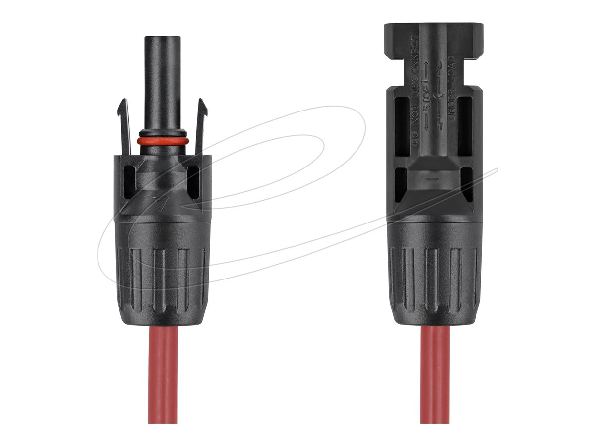 Delock DL4 (male) - DL4 (female) Sort Solkabel