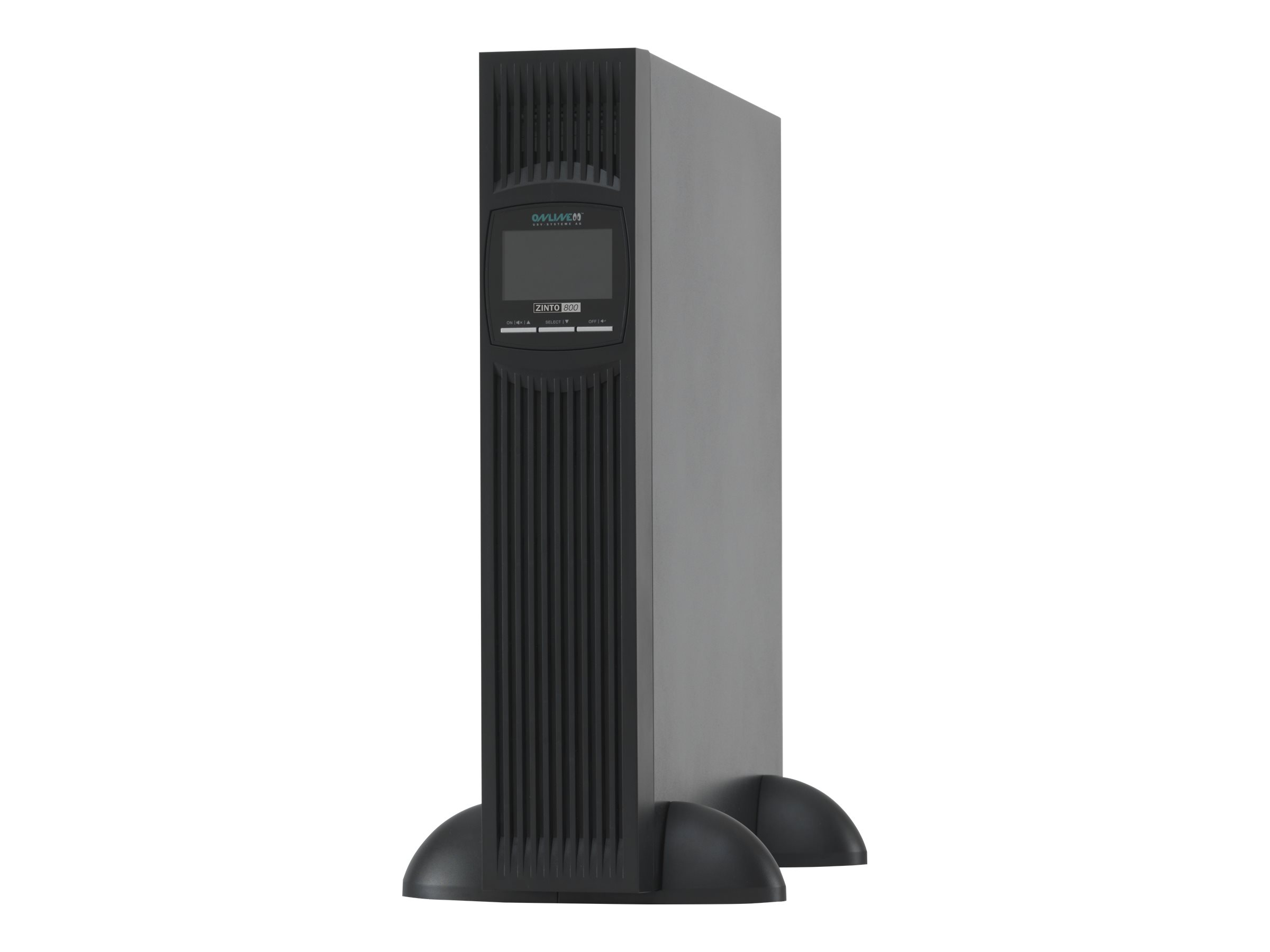 Online USV ZINTO 800 - UPS (stativ-monterbar / ekstern) - AC 230 V - 720 Watt - 800 VA - RS-232, USB - output-stikforbindelser: 8 - 2U