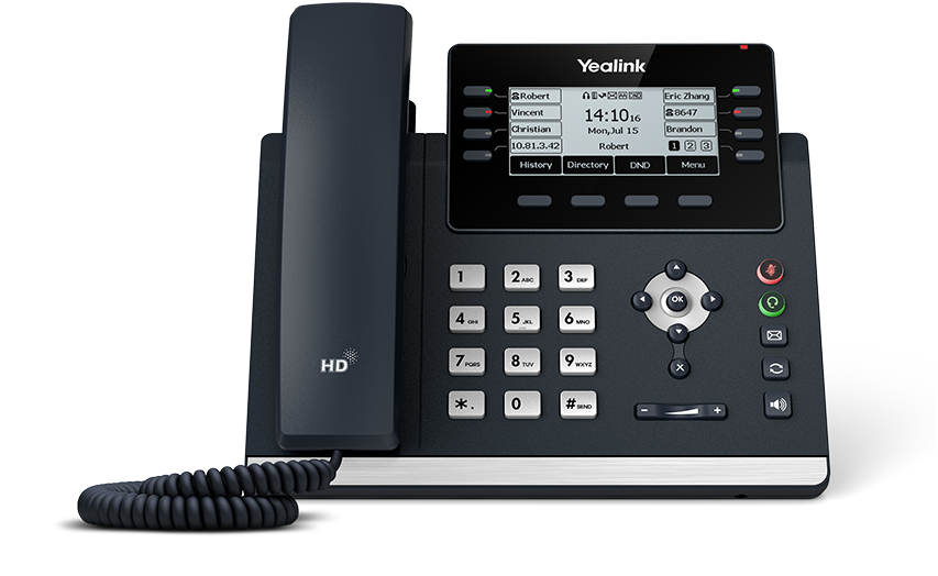 Yealink SIP-T43U VoIP-telefon Klassisk grå billede