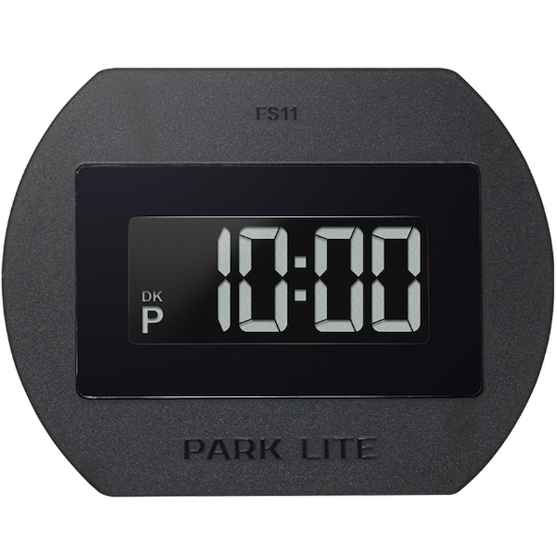 Needit PARK LITE electr. parkeringsskive med registrering Tysk udgave sort