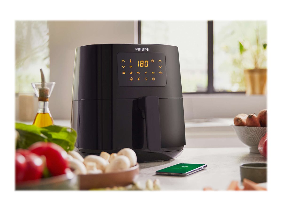 Philips Series 5000 Connected HD9255 Airfryer - Varmluftsrister - 4.1 liter - 1.4 kW - hvid