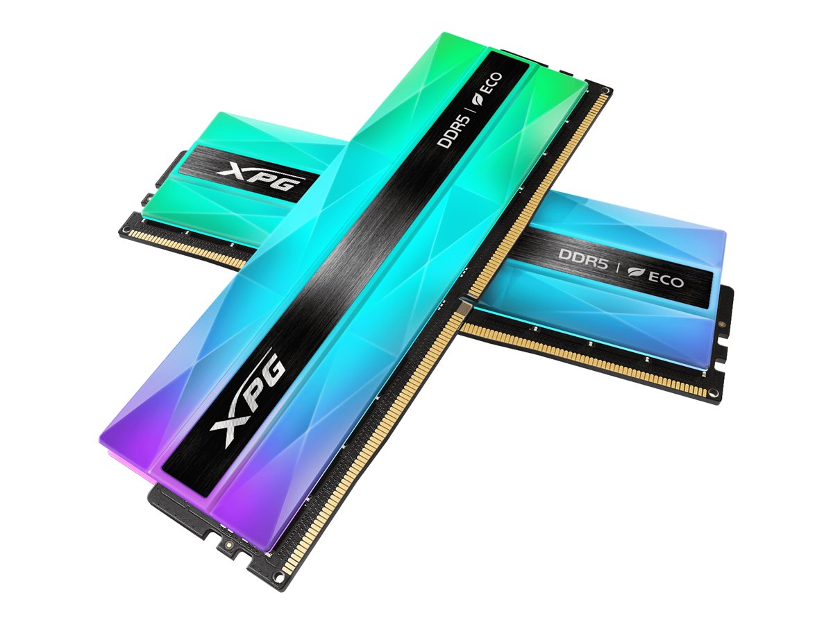 XPG LANCER NEON RGB DDR5 SDRAM 32GB kit CL30 On-die ECC DIMM 288-PIN