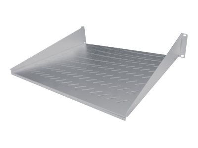 Intellinet 19" Cantilever Shelf, 2U, 2-Point Front Mount, 250mm Depth, Grey Rackhylde Grå