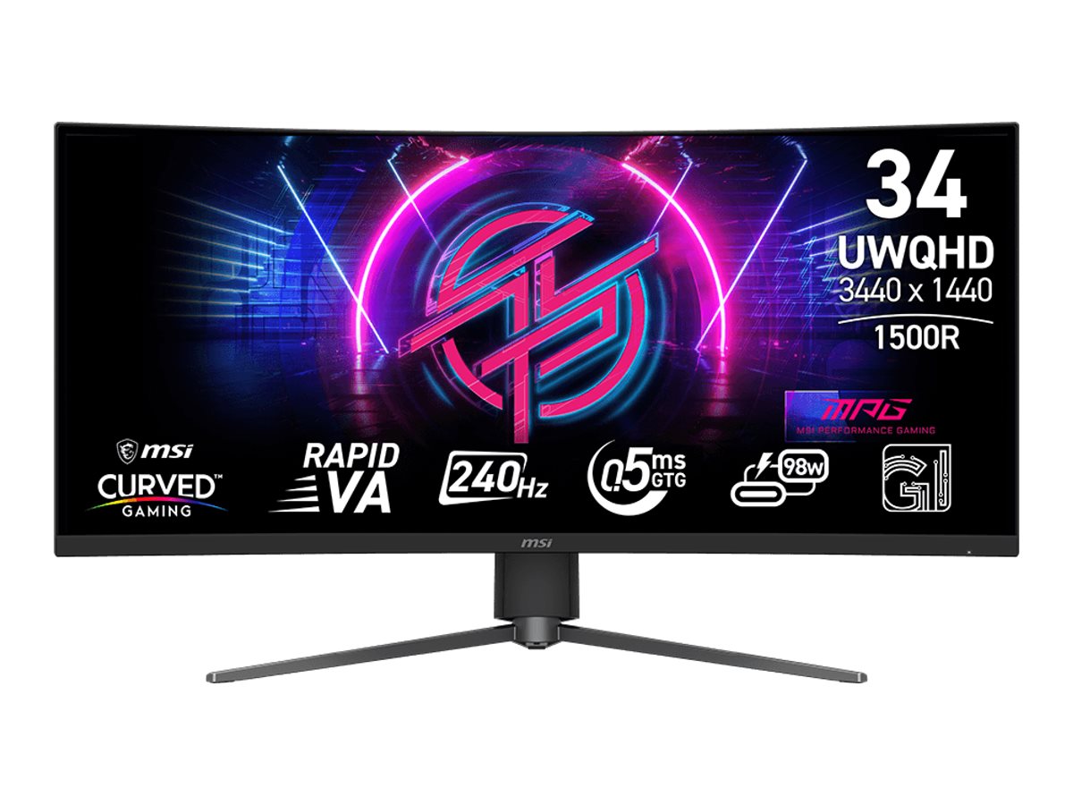 MSI MPG 346CQRFDE X24 34" Rapid VA 3440 x 1440 (UltraWide) HDMI DisplayPort 240Hz