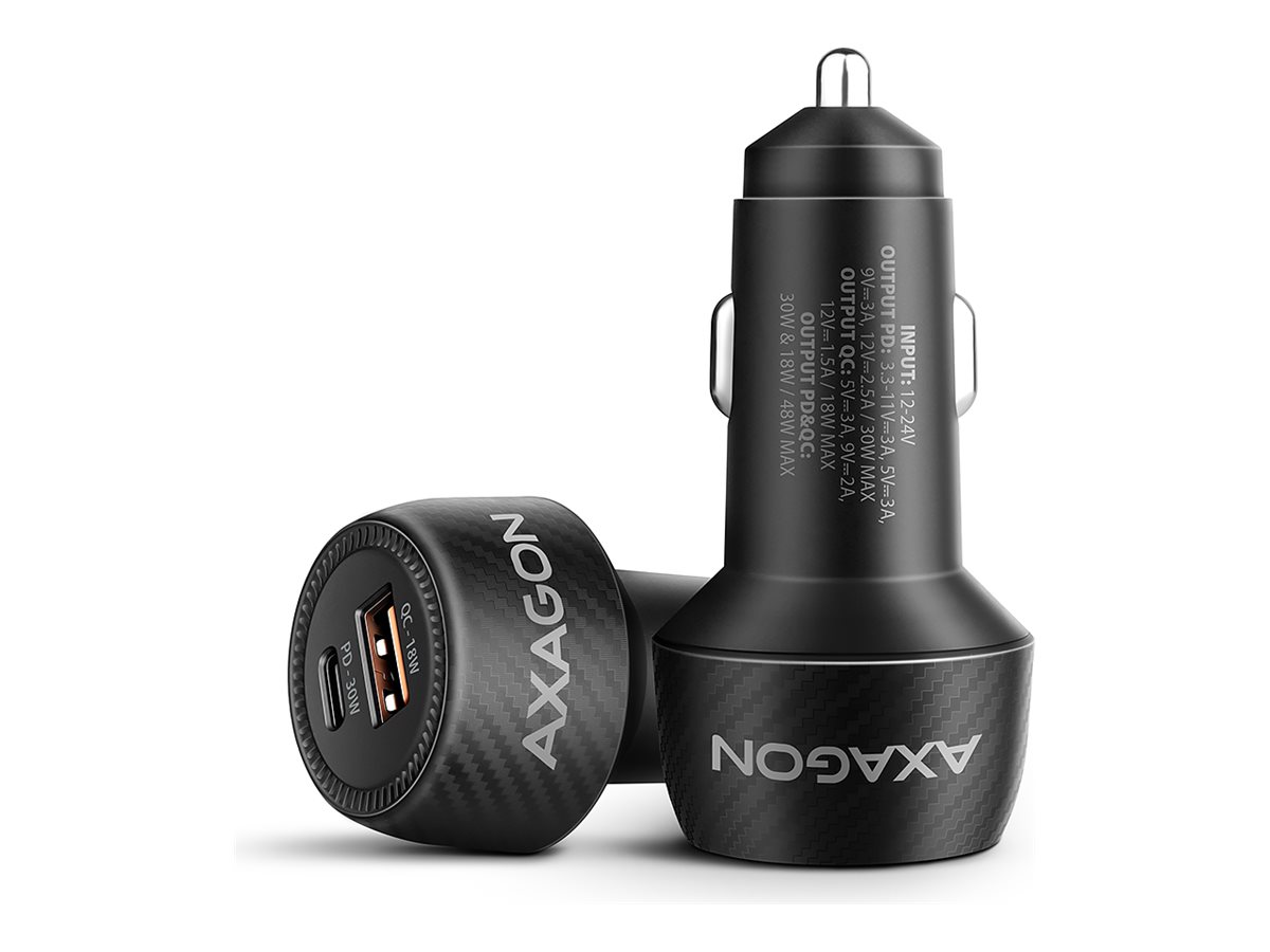 AXAGON car power adapter - USB Type A USB-C - 48 watt