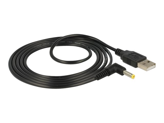 Delock - USB / strøm kabel - USB (han) til DC jackstik 4,0 x 1,7 mm (han) vinklet - 5 V - 1.5 m