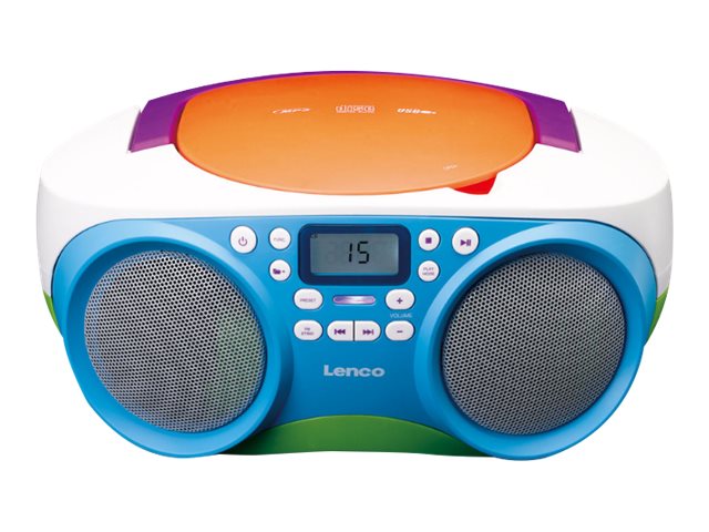 Lenco - Bærbar FM-radio og CD/USB-afspiller Multi colour - SCD-41
