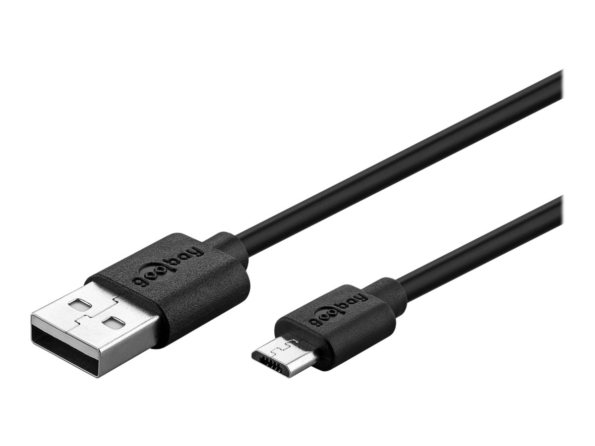 Pro USB-A <-> USB Micro-B - 2m - Sort