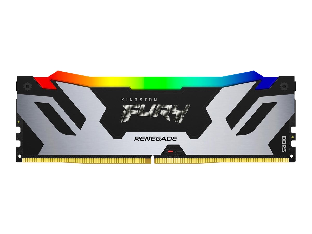 Kingston FURY Renegade RGB DDR5-6400 - 32GB - CL32 - Single Channel (1 pcs) - Intel XMP - Sort med RGB