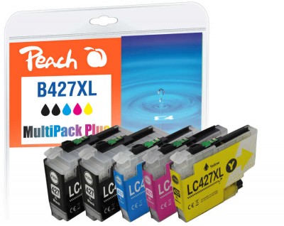 Peach PI500-402 blækpatroner - 6-pak, kompatible XL, sort/cyan/magenta/gul